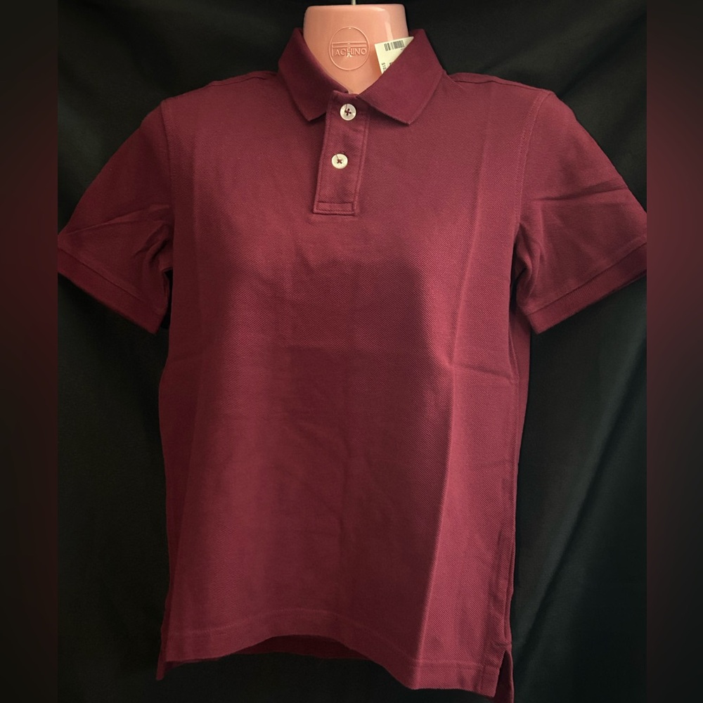 P.S. By Aeropostale Kids Burgundy Polo Uniform Shirt SZ 10 NWT